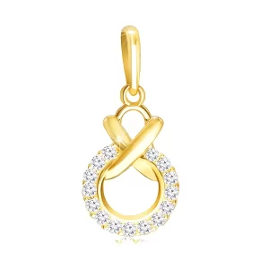diamantni-obesek-iz-14k-rumenega-zlata-kontura-tlakovana-z-brilijanti-prepletenimi-z-manjsim-krogom
