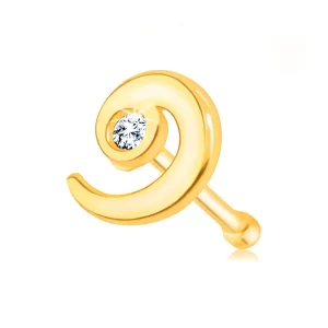 diamantni-piercing-za-nos-14k-rumen-zlato-ravna-precka-spirala-s-prozornim-briljantom