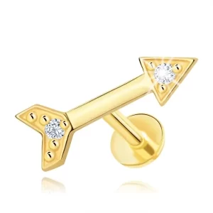 labret-iz-14k-zlata-za-brado-ali-ustnico-motiv-puscice-konica-in-peresa-s-cirkoni