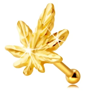 piercing-za-nos-iz-9k-rumenega-zlata-kontura-lista-kanabisa-tanke-listne-zile