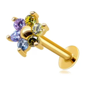 piercing-za-ustnice-in-brado-iz-rumenega-zlata-585-cvetlicni-motiv-iz-sestih-barvnih-cirkonov