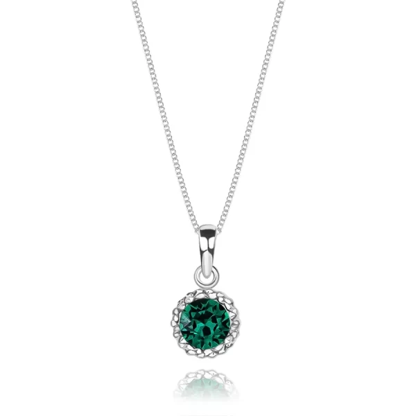 ogrlica-iz-srebra-925-zeleni-kristal-swarovski-prozoren-dvojni-okvir