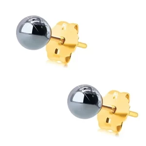 zlati-uhani-9k-vticni-uhani-s-temno-sivo-kroglico-iz-hematita-4-mm